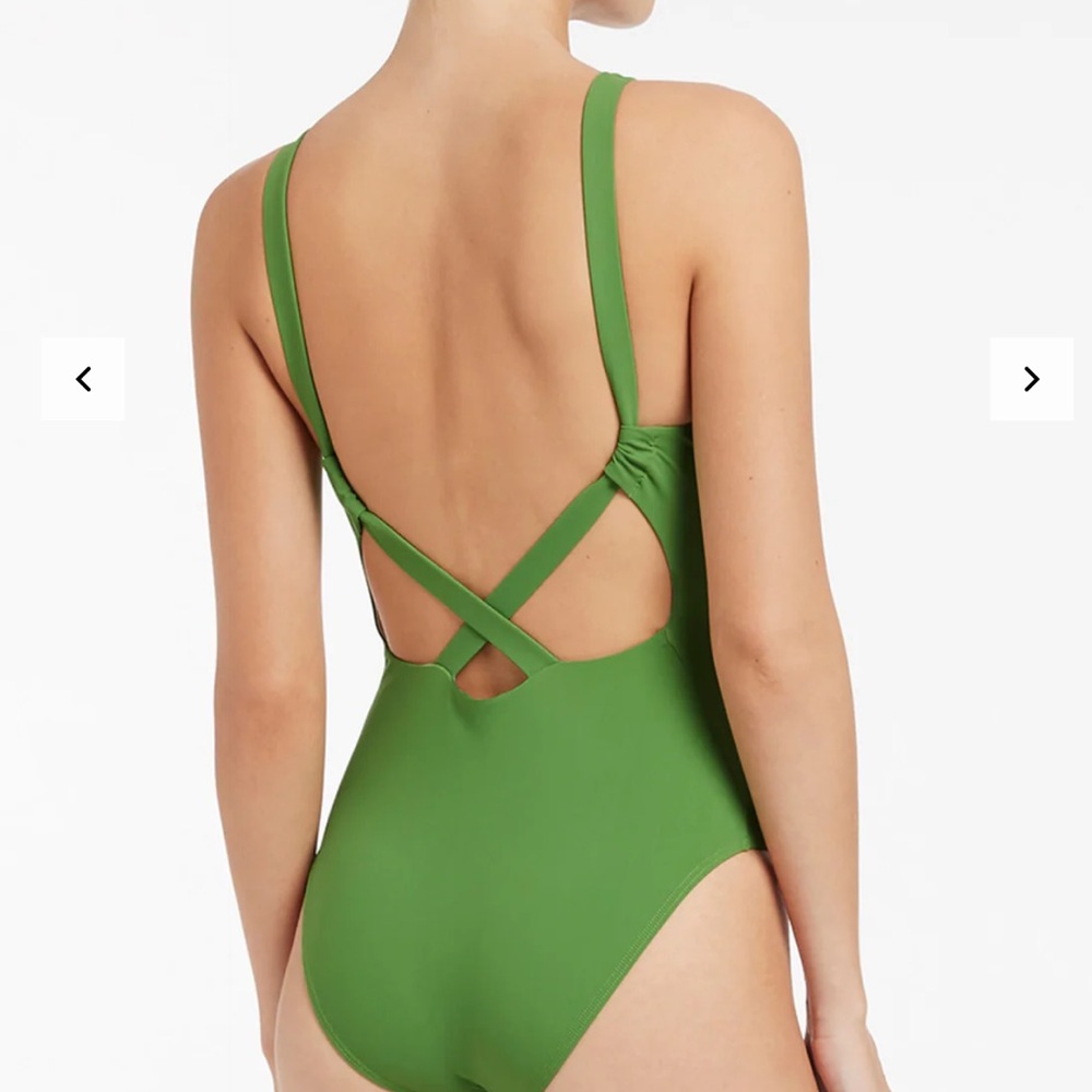 NWT Anthropologie JETS High Neck One Piece in Palm - 8